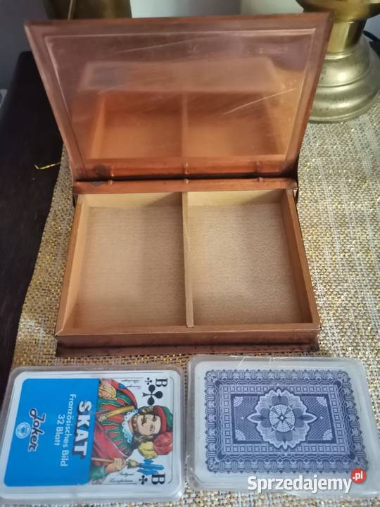 Szkatułka pudełko na karty z lat PRL u Kraków