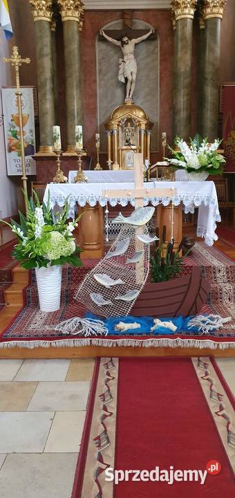 Rybka dekoracja Pierwsza Komunia ołtarz Boże Dobrzyca