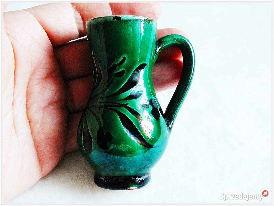 Mały wazonik dzbanuszek 75 motyw ludowy Niemcy Żary