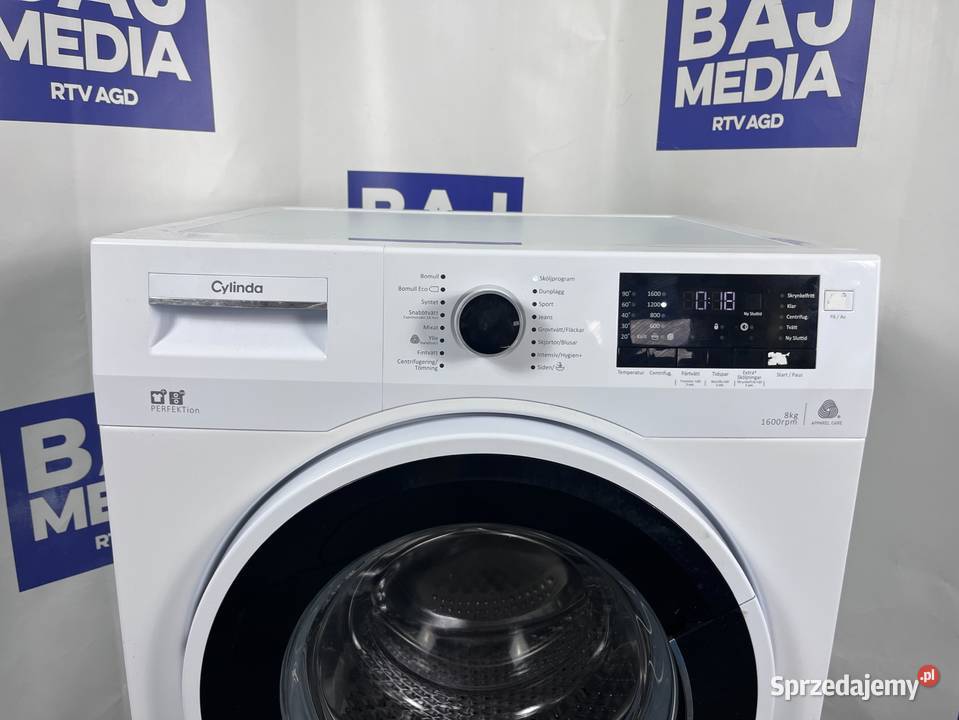 Pralka Cylinda Perfection Premium 8 1600ob A Wiejca