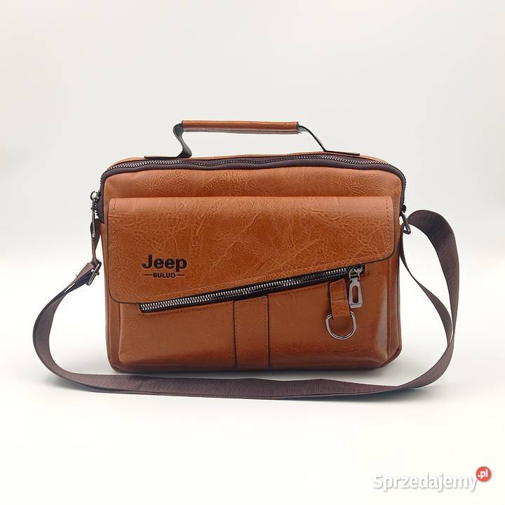 Torba męska listonoszka skórzana na ramie Jeep 27cm Zawiercie sprzedam