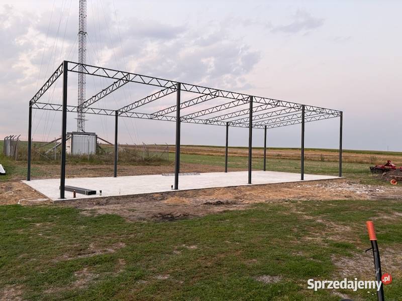 Wiatakonstrukcja stalowa garaż hala lubelskie Stryjów