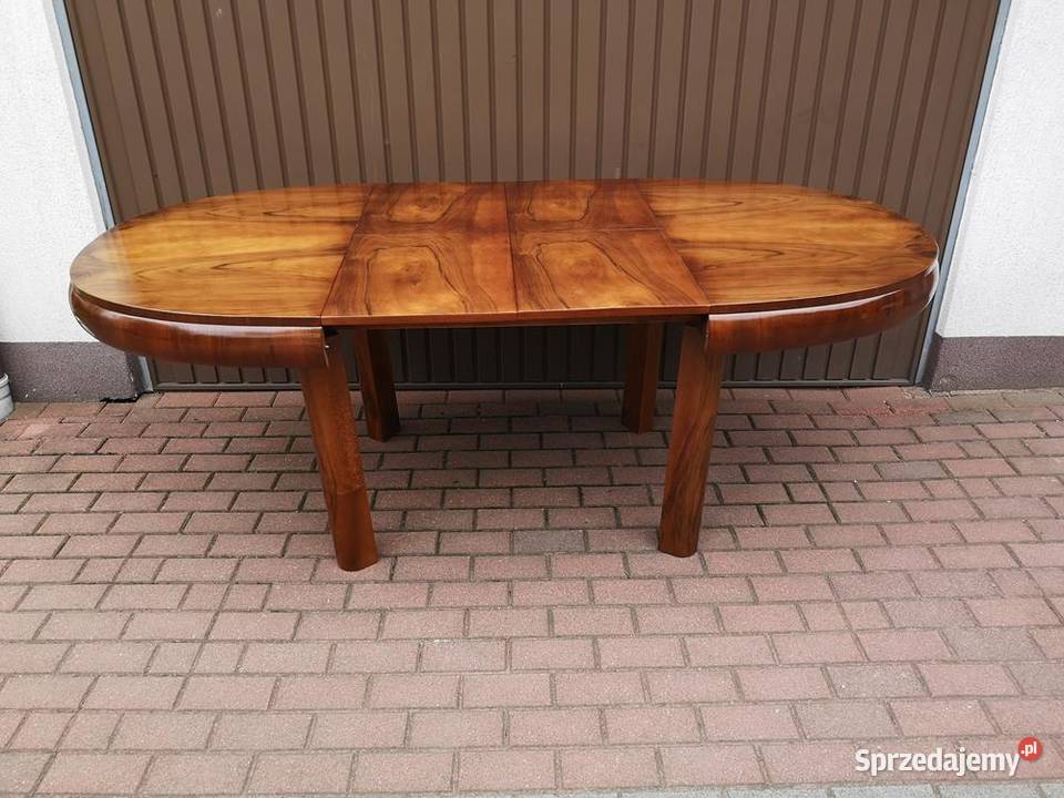 Stół ArtDeco Orzech Beczka 130 Antyk Stary Swarzędz