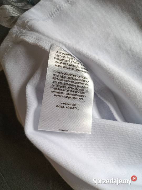 Koszulka polo Karl Lagerfeld kolor biały rozmiar podlaskie Białystok