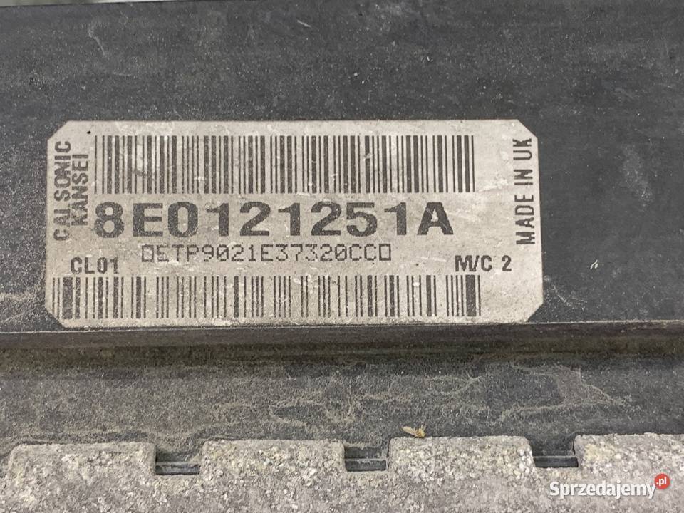 CHŁODNICA WODY AUDI A4 B6 19 130 8E0121251A 0005 Chłodnie wody