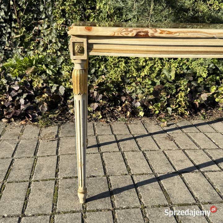 ARTexpert Stół stolik kawowy kamienny blat onyks Dobrzany