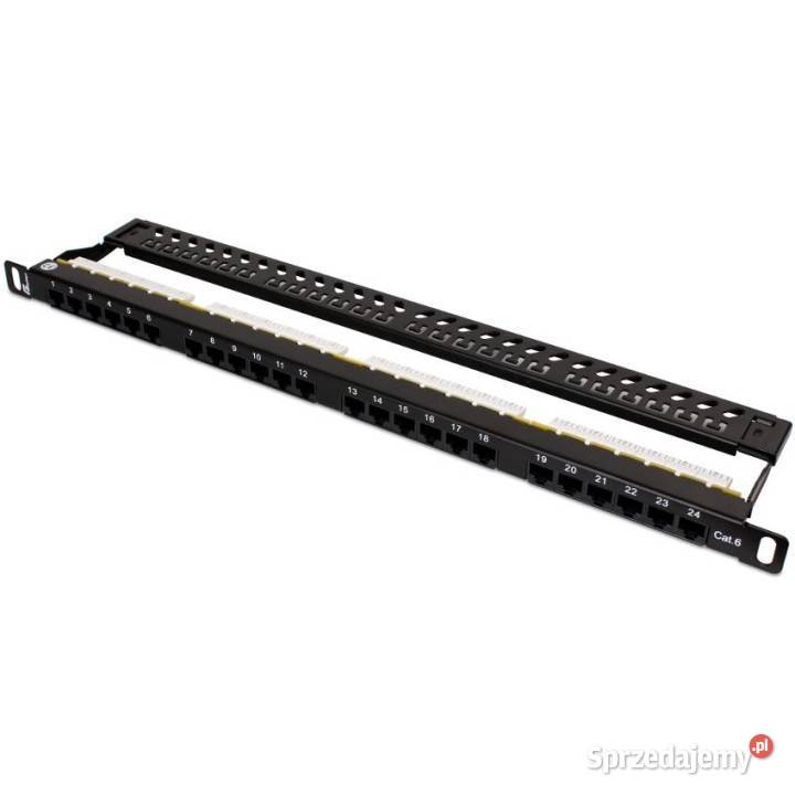 PATCH PANEL UTP CAT6 24 PORTY 05U PGF6UTP24B7 Knurów sprzedam