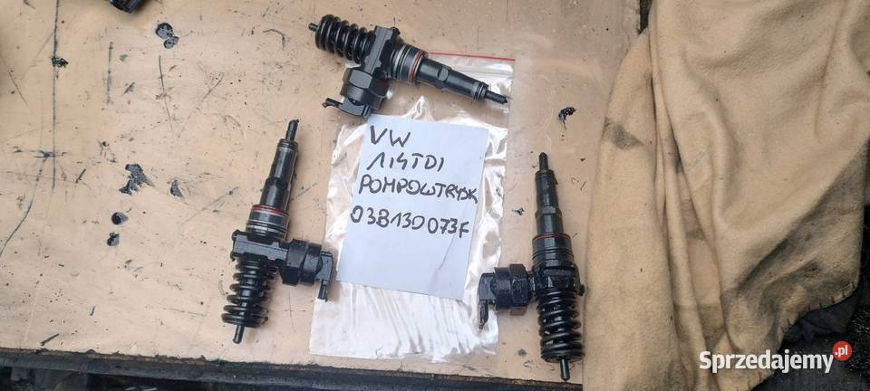 VW SEAT SKODA AUDI 14TDI pompowtrysk 037130073F Układ paliwowy