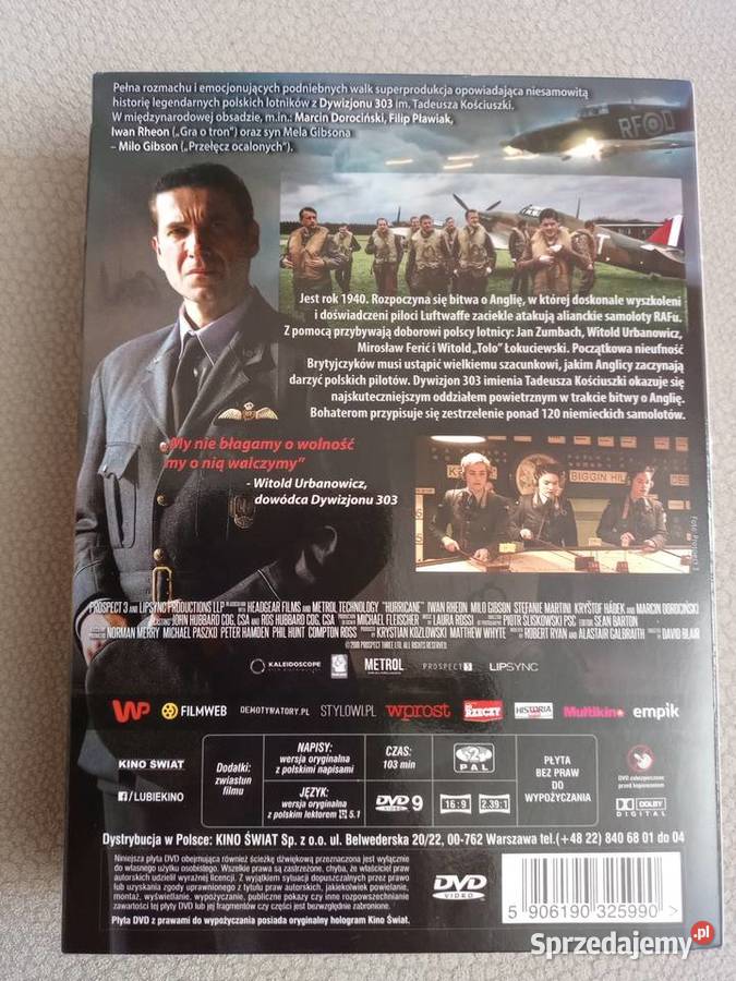 303 Bitwa o Anglię film na DVD Kultura i Rozrywka śląskie Sosnowiec