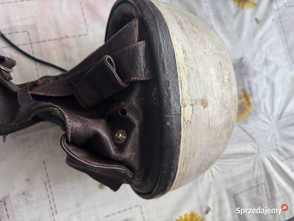 Kask orzeszek PRL 5556 biały Sokołów Podlaski