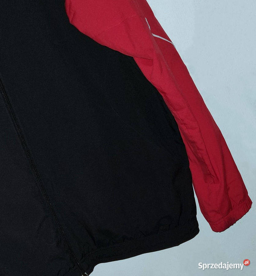 Kurtka męska Reebok Czarno czerwona logo siatka Legnica