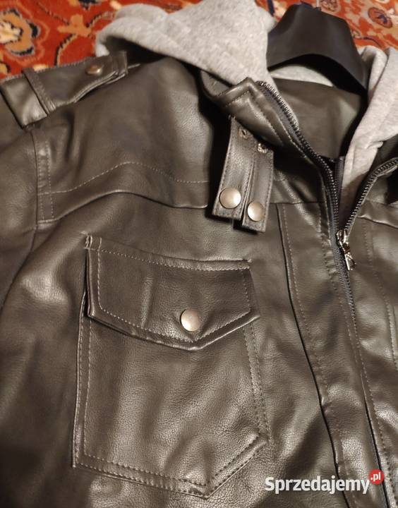 Nowa duża brązowa kurtka na motor z kapturem Rozmiar XXL małopolskie Kraków