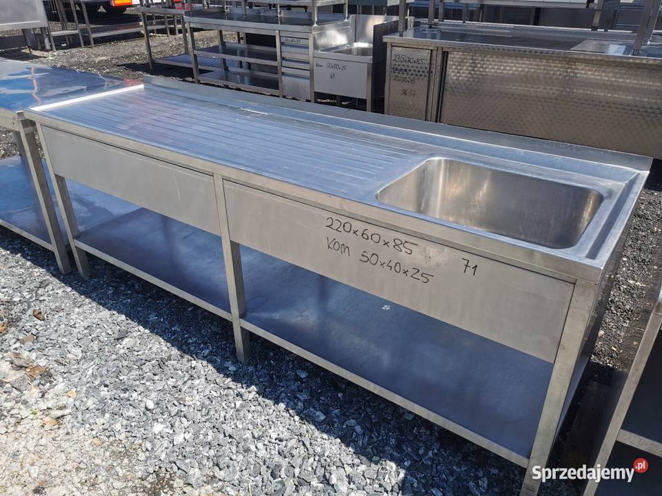 Zlew 220x60x85 kom 50x40x25 71 Biznes i Przemysł