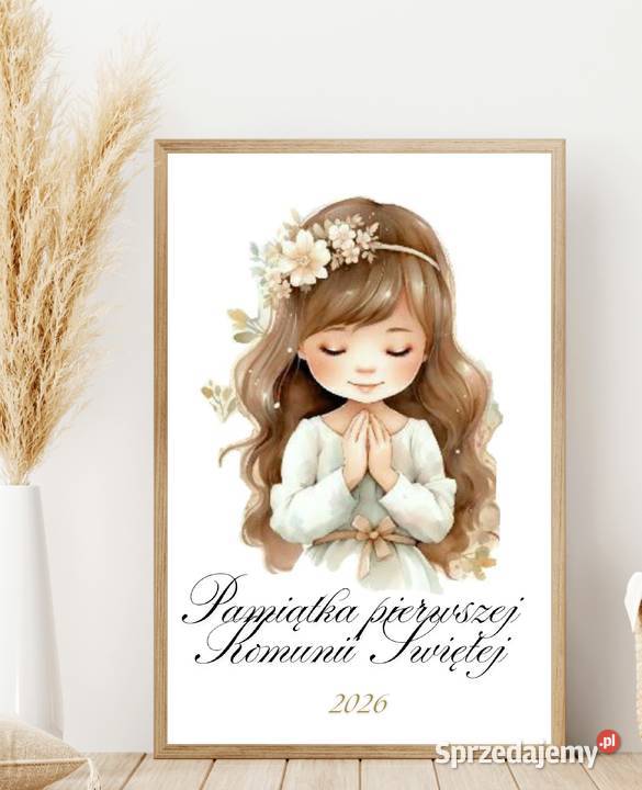 Plakat pamiątka pierwszej komunii Świętej Pozostałe zachodniopomorskie Pełczyce
