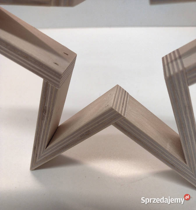 Drewniana Gwiazda Boże Narodzenie Dekoracja Baza Bytom