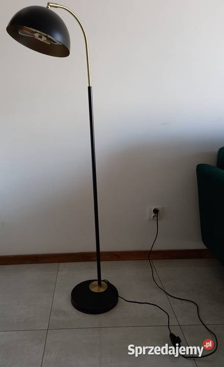Lampa podłogowa Czarno złota ventage design dolnośląskie Wrocław