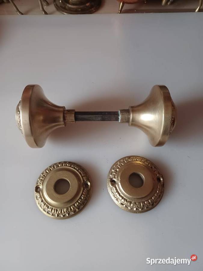 Klamki gałki z rozetami Mosiądz Poznań