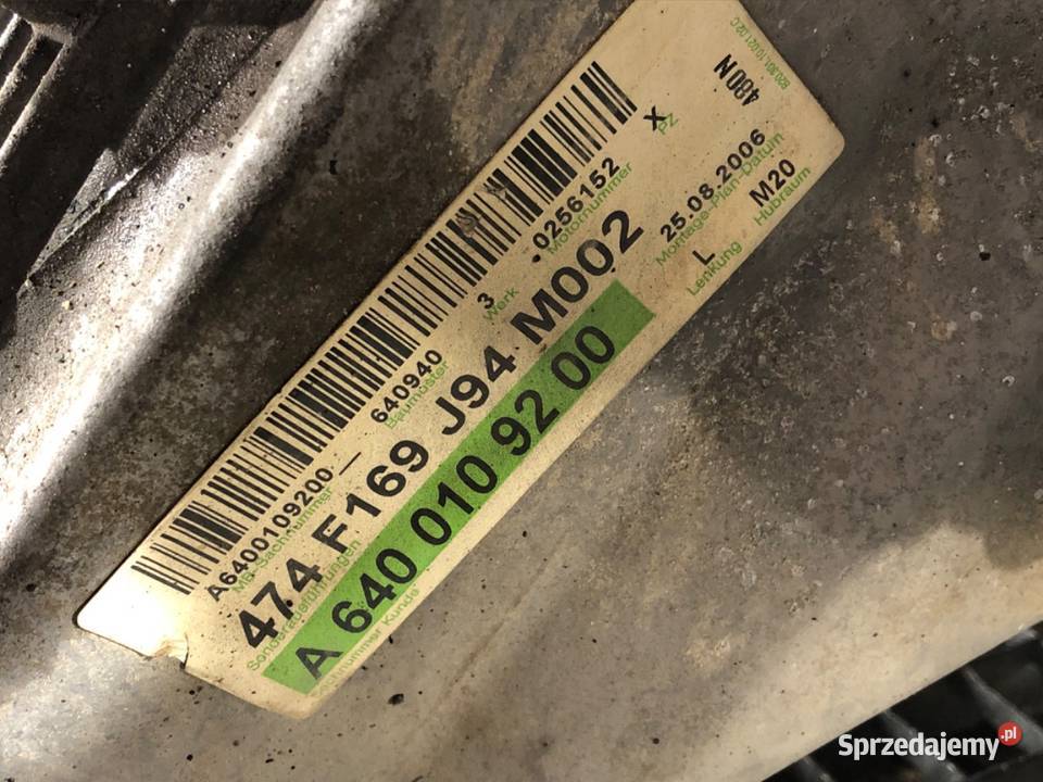 SILNIK MERCEDES 20 109 640940 0511 W245 podkarpackie