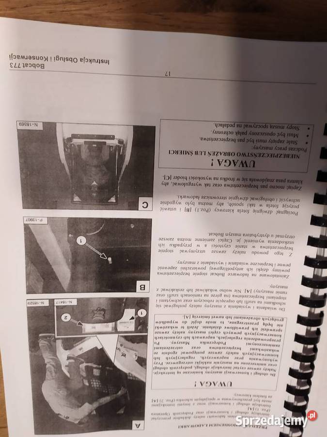 Instrukcja obsługi i konserwacji dtr bocat 773 Myślenice