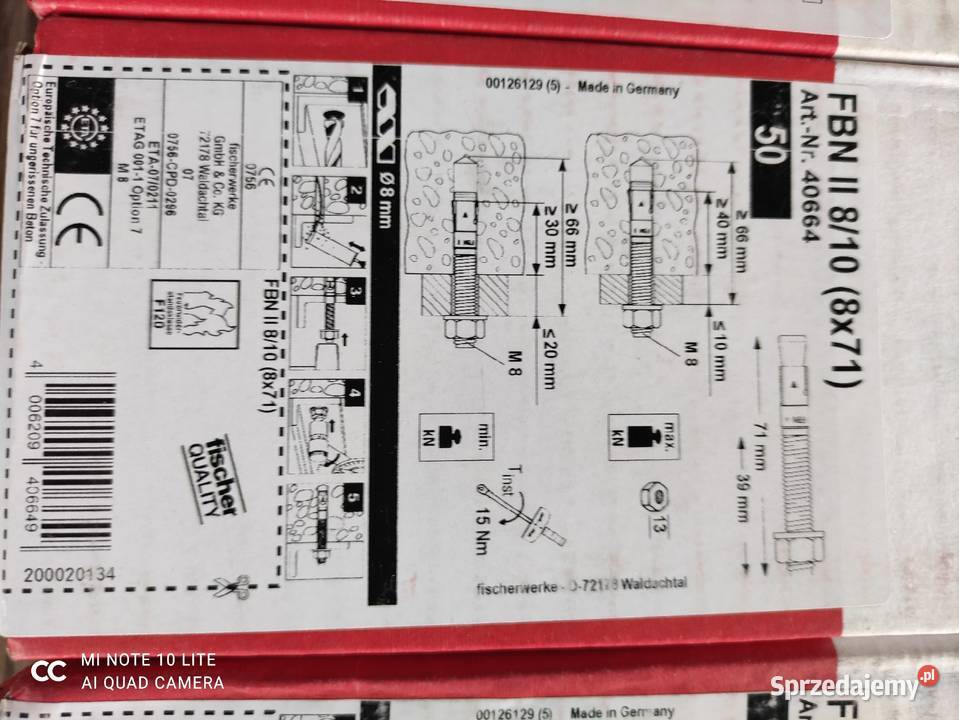 Kołki rozporowe sprzedam