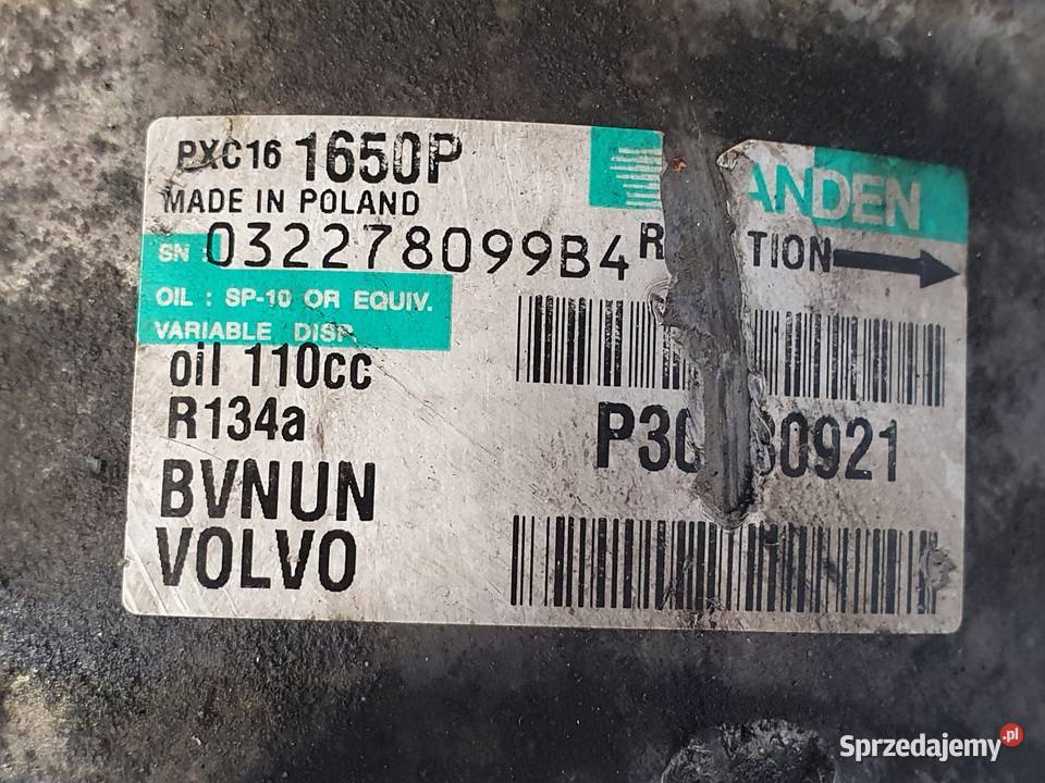 SPRĘŻARKA KLIMATYZACJI Volvo S80 II V70 III 24 Chełm sprzedam