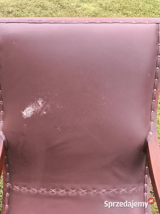 Fotel bujany retro skóra Radom