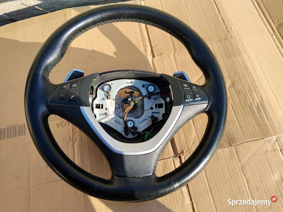 BMW E70 E71 KIEROWNICA SKÓR ŁOPATKI Żukowo sprzedam