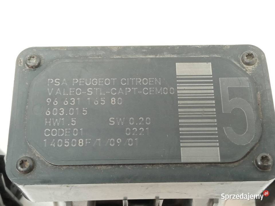 CZUJNIK SENSOR ZMIANY PASA RUCHU 9663116680 osobowe świętokrzyskie sprzedam
