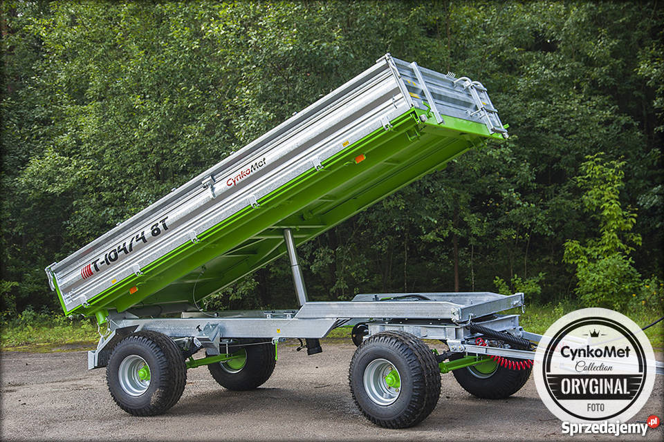 Przyczepa rolnicza dwuosiowa 8 ton Cynkomet nieuszkodzony Racibórz sprzedam