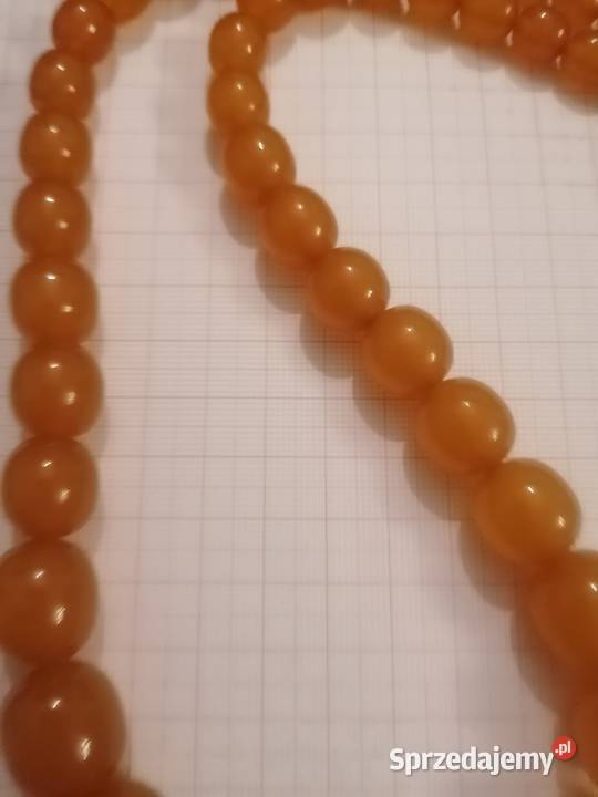 Naszyjnik bursztyn oliwki 68gr Białystok