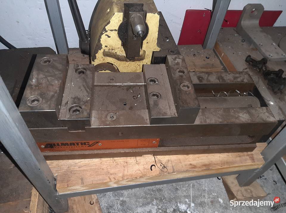 Imadło cnc Allmatic 125 wspomagane hydraulicznie Brzozów