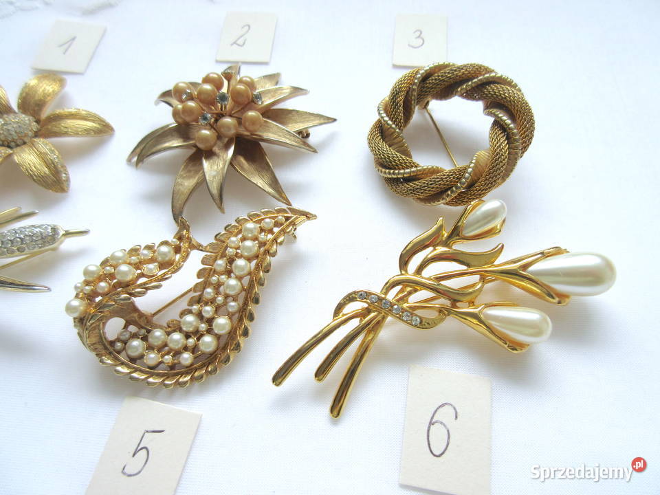 Stara biżuteria broszki lata 80 Broszki Straszydle