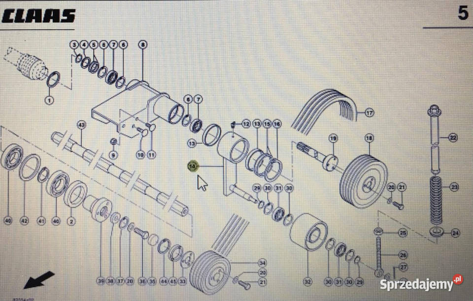 CLAAS 00 0992 308 1 CLAAS Corto dżwignia Pozostałe Jastrzębniki