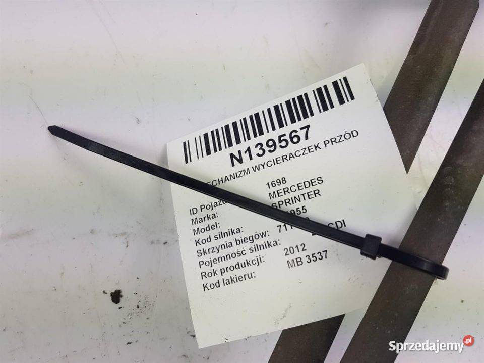 MECHANIZM WYCIERACZEK PRZÓD SPRINTER 313 Lipno