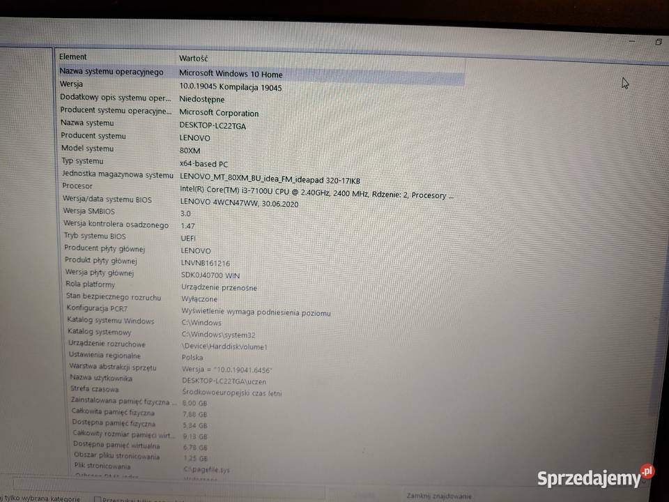 Komputer laptop DELL 17 250 Wągrowiec sprzedam