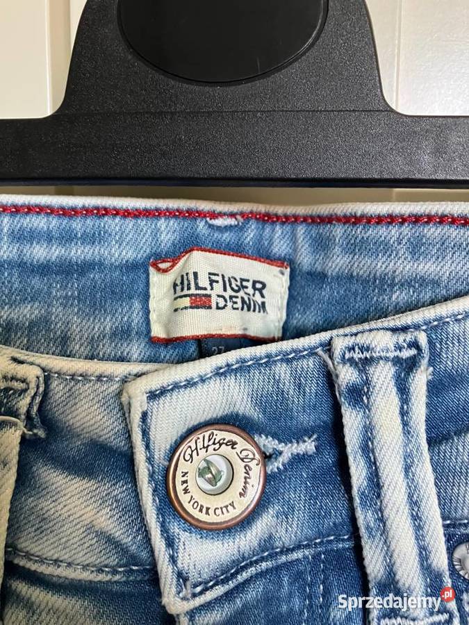 Jeansy rurki biodrówki Tommy Hilfiger skinny Spodnie Nisko