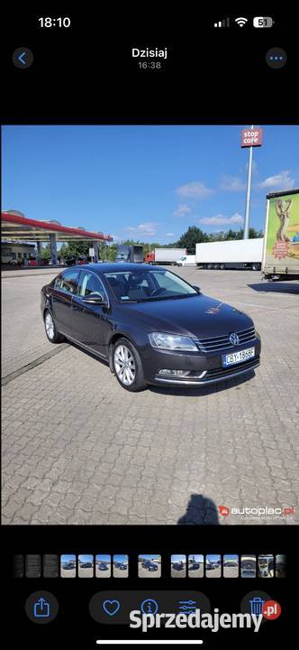 Volkswagen Passat 20 TDI Highline DSG 170 Salon wielofunkcyjna kierownica Passat Passat Osielsko