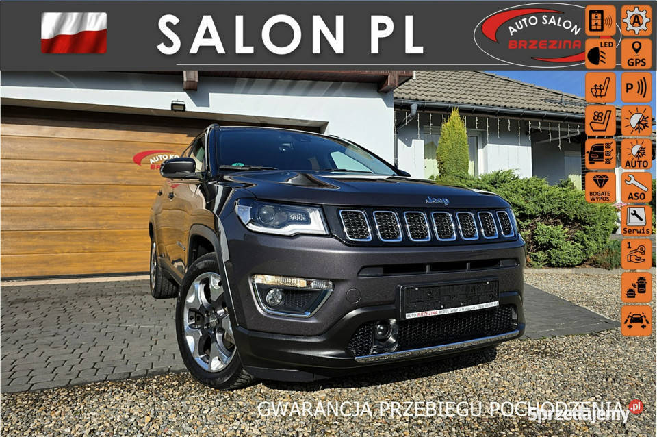 Jeep Compass serwis ASO automat 4x4 II 2016 wspomaganie kierownicy śląskie Rydułtowy