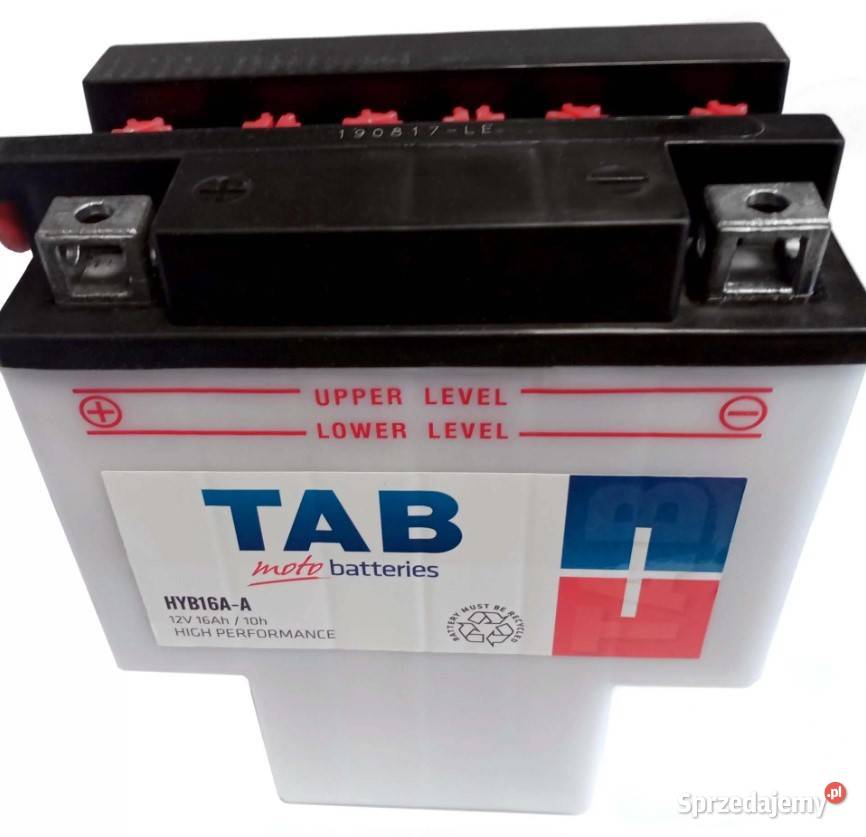 Akumulator motocyklowy TAB YB16AA HYB16AA 12V