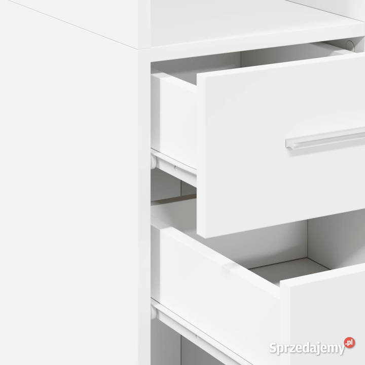Wąska szafka biała 45x425x225 materiał Warszawa