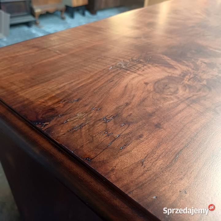 Komoda eklektyczna orzech czeczot renowacji Suchorzew