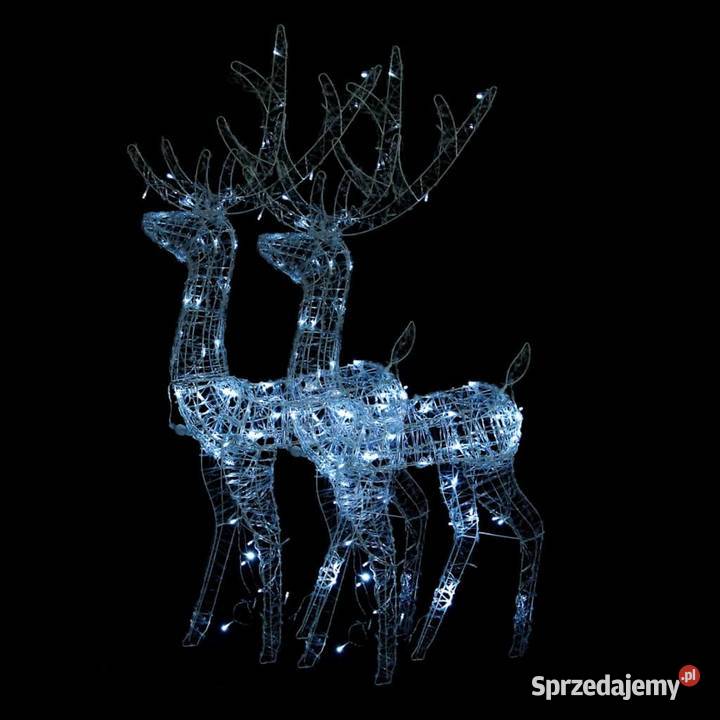 vidaXL Akrylowe renifery ozdobne 2 120 zimna sprzedam