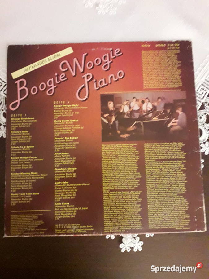 Boogie Woogie Piano Alexander Blume Płyty i kasety Szczecin
