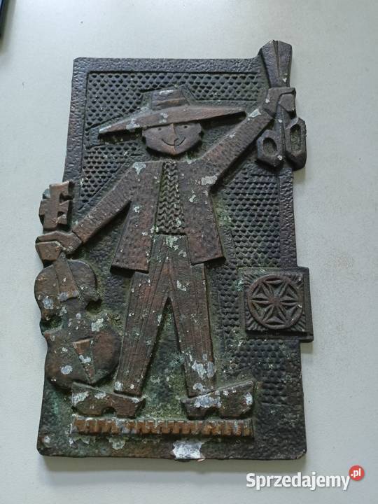 Mosiężny szyld krawiecki Palangos Juze Warszawa sprzedam