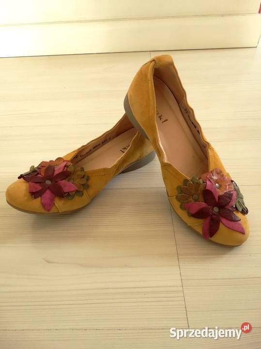 Buty Skórzane Skóra Naturalna Czółenka Baleriny Łomża