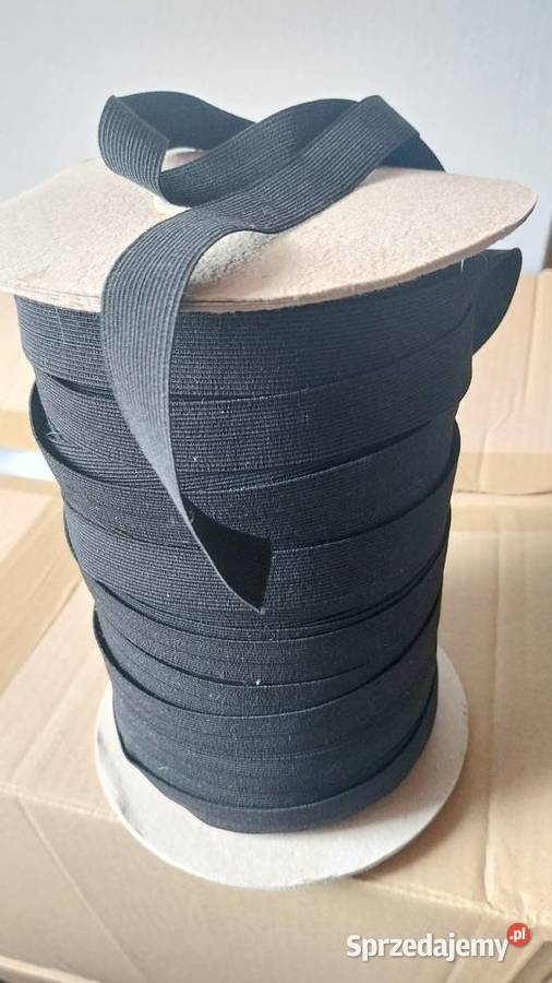 Guma dziana taśma elastyczna 20mm czarna guma śląskie Zrębice