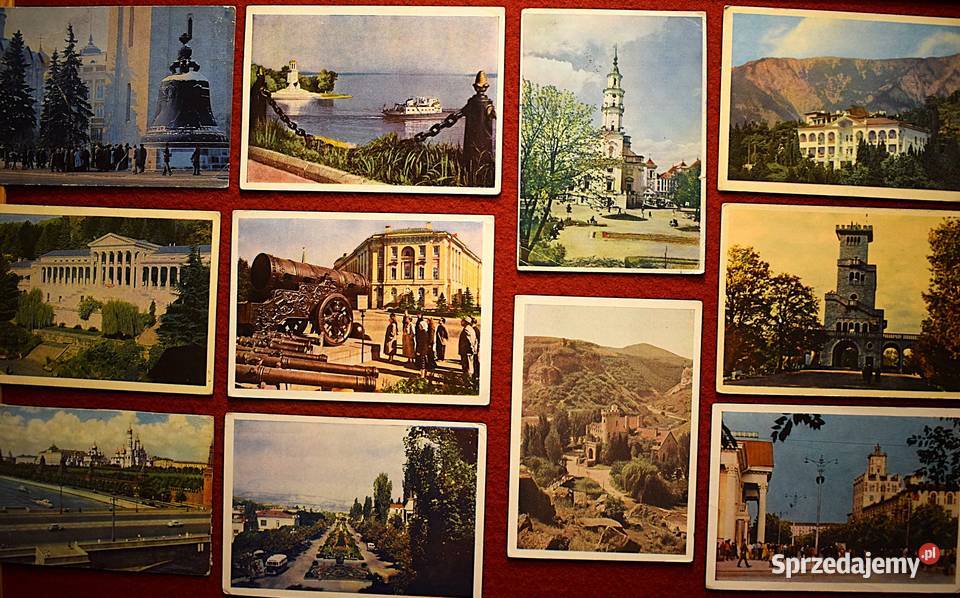 Pocztówki z ZSRR z lat 60 80 tych 23 sztuki kujawsko-pomorskie Chełmno sprzedam