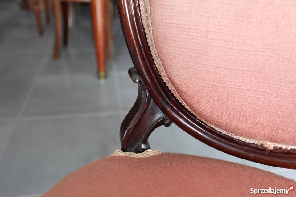 Dwa krzesła ludwikowskie Antyki 0297 Meble Nieżywięć sprzedam
