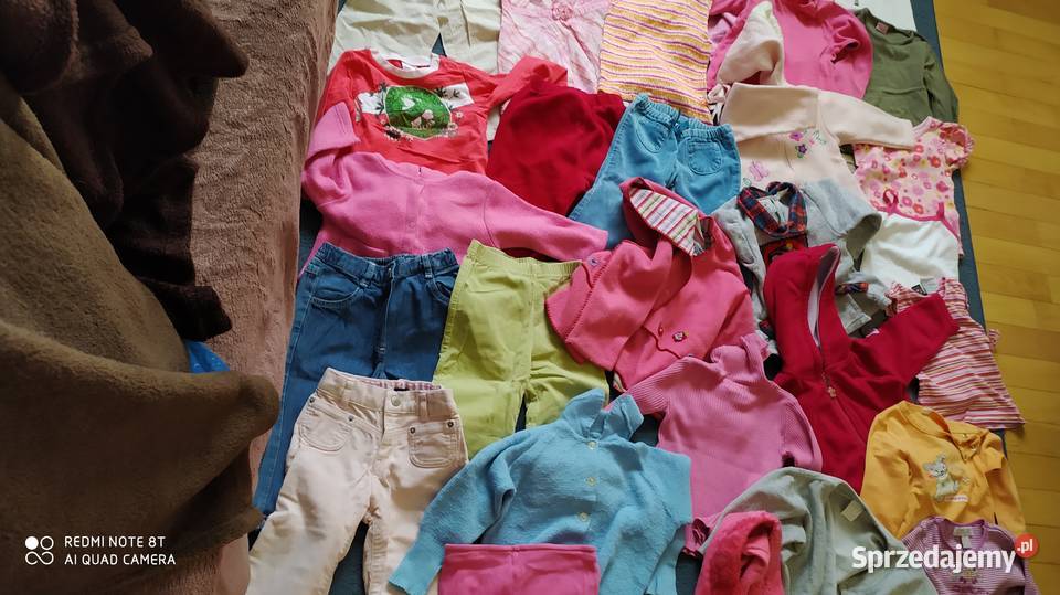 ubrania dziewczęce rozmiar 86 92 paka ubrań 86 wielkopolskie Poznań sprzedam