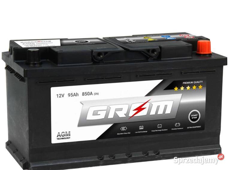 Akumulator GROM AGM STARTSTOP 95Ah 850A Prawy Siedlce